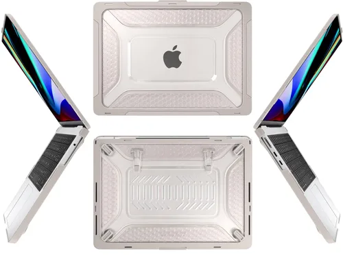 Miniatura 3 de Batianda Funda resistente mejorada para MacBook Air de 15 pulgadas M5 2026 2025 M4 2024 2023, versión 2024 2023, TPU híbrido de panal + armadura