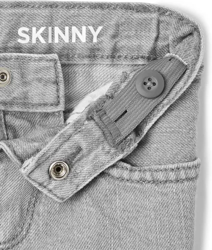 Miniatura 2 de The Children's Place Jeans ajustados básicos para bebés y niños pequeños, paquete múltiple