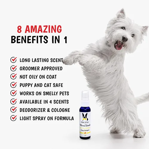 Miniatura 4 de Warren London Wet Kiss - Aerosol de colonia para perros, leche y miel, eliminador de olores de 2 onzas y ambientador para perros y gatos