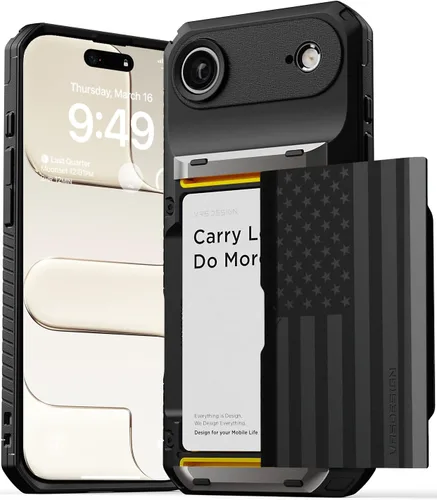 Miniatura 53 de VRS DESIGN Damda Glide Pro - Funda para iPhone 13 Pro, resistente funda semiautomática [4 tarjetas] con soporte para ranura para tarjetas compatible