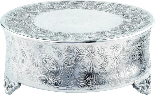Miniatura 9 de Elegance Soporte redondo para tartas de boda, 14 pulgadas, dorado