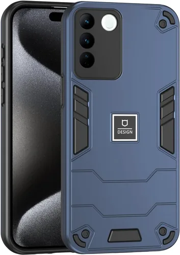 Miniatura 315 de Funda compatible con Huawei Y9 Prime (2019), compatible con Huawei Y9 Prime (2019) 4G STK-L21 2 en 1 [PC duro + TPU], funda de teléfono azul