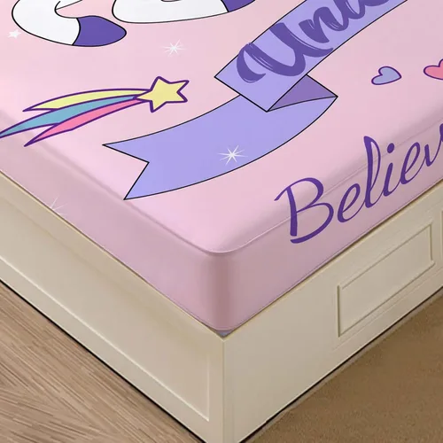Miniatura 37 de MUSOLEI Sábana bajera ajustable de hongos, ropa de cama de hongos, decoración de hongos para niños, niños; juego de sábanas individuales; 1 sábana