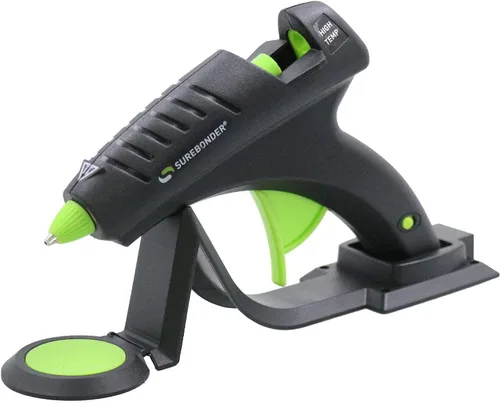 Miniatura 3 de Pistola de pegamento caliente sin cable Surebonder, alta temperatura, tamaño completo, 60W, 50% más potencia y barras de pegamento caliente Adtech
