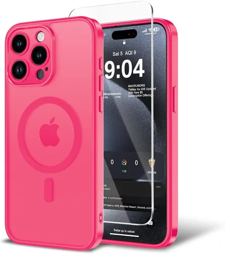 Miniatura 35 de Funda para iPhone 11 con protector de pantalla, compatible con MagSafe, ultra delgada, translúcida, mate, a prueba de golpes, color negro