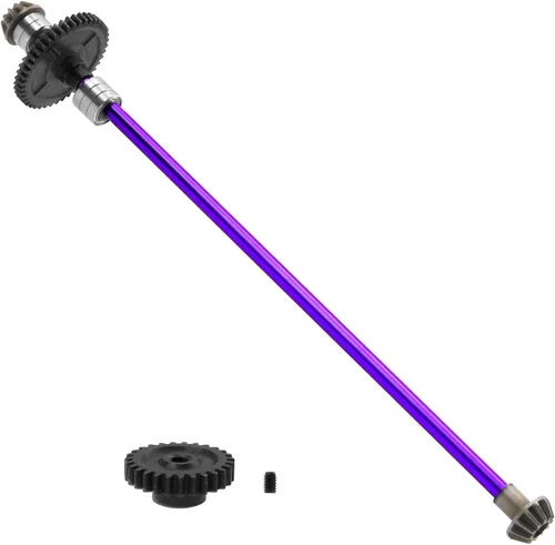 Miniatura 2 de Eje central de transmisión central de metal para automóvil a control remoto con engranaje de motor 27T, pieza de actualización compatible con Wltoys