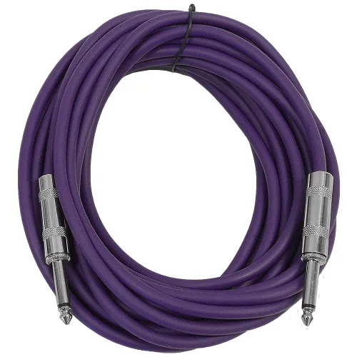 Miniatura 13 de Seismic Audio - SASTSX-2 - Cable TS de 2 pies de 1/4" para guitarra, instrumento o conexión, color púrpura