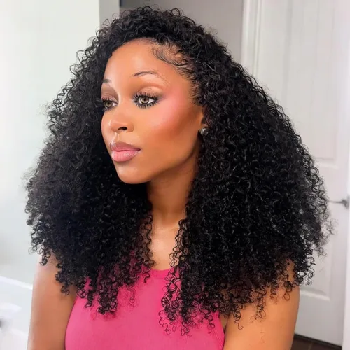 Miniatura 12 de Youngirl Peluca con Diadema de Ondas Profundas Ombré de Cabello Humano #4/27 Pelucas con Diadema Rizadas para Mujeres Negras Cabello Humano Sin