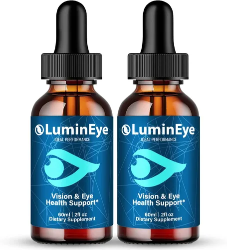 LuminEye Drops, gotas oficiales de suplemento de salud ocular LuminEye, máxima fuerza, bienestar visual natural y vista cristalina, cuentagotas