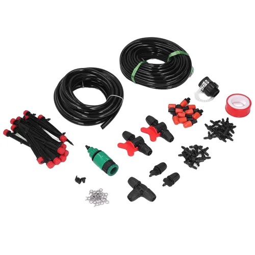 Miniatura 6 de Kit de riego por goteo micro Sistema de nebulización de jardín de ahorro de agua para césped/invernadero/patio Tubo de 8/0.472 in y 4 / 0.276 in