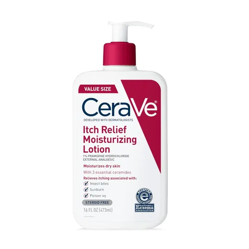 Miniatura 10 de CeraVe Loción hidratante antipicazón con clorhidrato de pramoxina, alivia la picazón con irritaciones menores de la piel, alivio de quemaduras