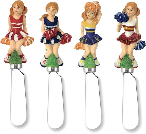 Miniatura 6 de UP Western Cowboy - Esparcidores de queso para botas, asas de resina pintadas a mano con cuchillas de acero inoxidable para untar queso crema