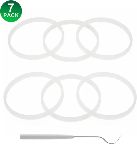 Miniatura 7 de 6 paquetes de juntas de sellado 3.2 pulgadas/8.3 cm Juntas de goma O-Ring blancas de repuesto para licuadoras profesionales Ninja BL660 BL770 BL780..