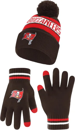 Miniatura 56 de Ultra Game Adults NFL Official Super Soft Winter Beanie Knit Hat With Warm Touch Screen Gloves Color del equipo 2