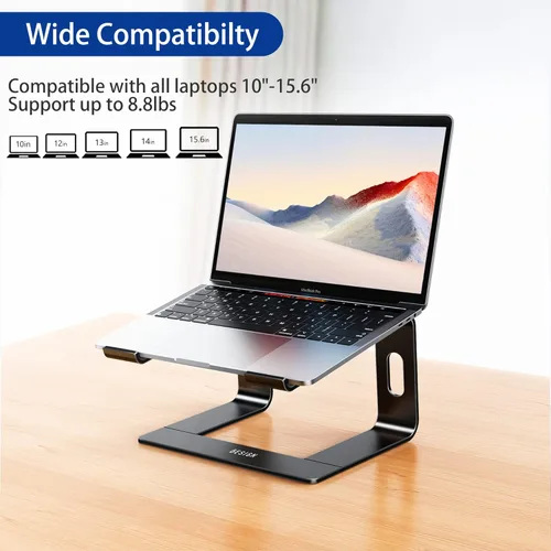 Miniatura 3 de BESIGN LS03 - Soporte elevador de aluminio para laptop, ergonómico y desmontable, elevador para computadora, compatible con MacBook Air Pro, Dell