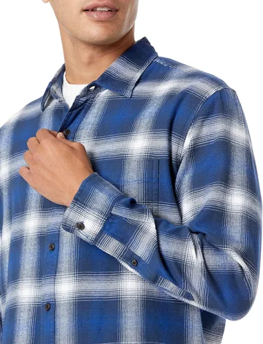 Miniatura 4 de Tienda Essentials Camisa de franela de manga larga para hombre (disponible en tallas grandes y altas)