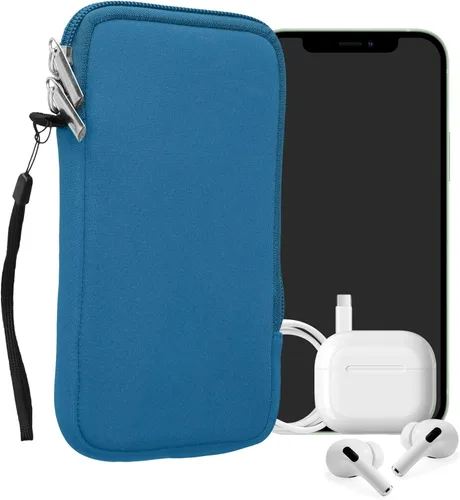 Miniatura 71 de kwmobile Funda universal para teléfono tamaño XS - 3,5/4 pulgadas - Funda de neopreno para teléfono inteligente con cremallera - Funda impermeable
