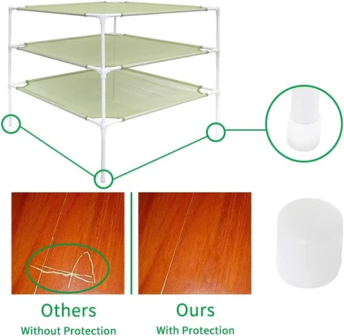 Miniatura 5 de Growsun Rejilla de secado de suéter de 6 capas apilable, malla de tela seca, verde (conector actualizado)