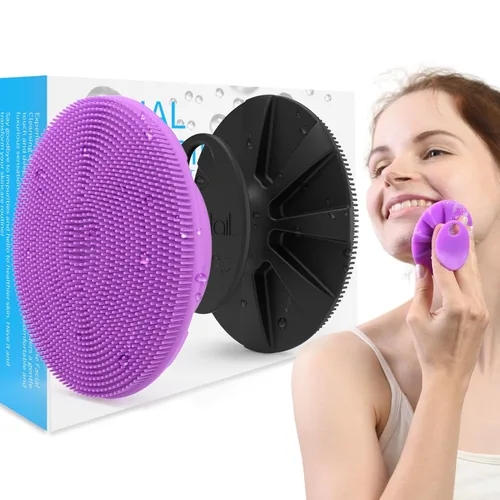 Miniatura 9 de BEAUTAIL - Cepillo de limpieza facial manual de silicona para hombres y mujeres, 6 unidades, exfoliante facial suave, cepillo facial exfoliante