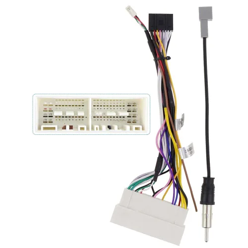 Cable de arnés de retrofit de energía estéreo de radio de coche de 16 pines para Hyundai Elantra IX35 IX45 Tucson 2016 ~ 20 Kia K3/K5 KX5 KX7 con