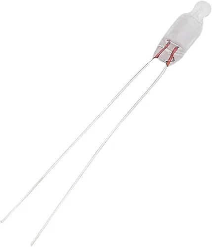 Othmro 100 bombillas LED CA 220 V de 0.157 x 0.394 in, luz verde brillante, bombillas de neón duraderas, lámparas de neón brillantes, bombillas F4