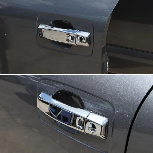 Miniatura 7 de Cubierta de manija de puerta exterior compatible con Nissan Titan 2016-2023, cubierta protectora de cubierta protectora de cubierta exterior