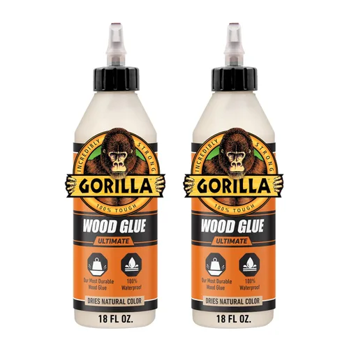 Miniatura 11 de Gorilla Ultimate - Pegamento para madera impermeable, color madera natural, 8 onzas (paquete de 1), resistente al agua para proyectos y reparaciones