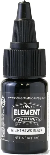 Element Tattoo Supply - Tinta de tatuaje negra prémium - Tinta de tatuaje profesional y suministros para contorno, sombreado y mezcla - Tinta de