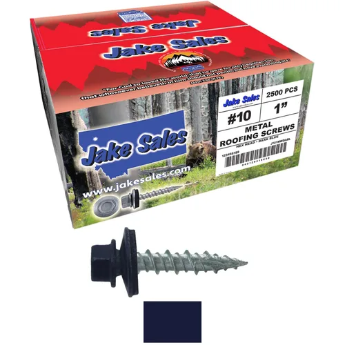 Miniatura 70 de Tornillos para techo de metal: (250) 10 x 1 sin pintura galvanizados con cabeza hexagonal para techo de chapa. Tornillos autoiniciados de metal