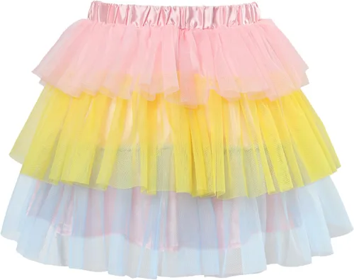 Miniatura 5 de Littleforbig Falda corta de bailarina de tul de malla para mujer, tutú de ballet con burbujas