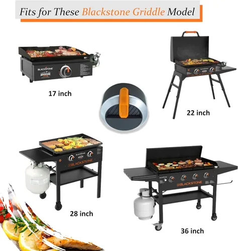 Miniatura 4 de Repuesto de perilla de gas naranja para parrilla Blackstone de 17 pulgadas, 22 pulgadas, 28 pulgadas, 36 pulgadas, para Blackstone Flat Top Grill