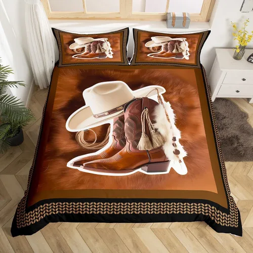 Miniatura 22 de Juego de funda de edredón de oso para niños, juego de ropa de cama de animales salvajes para niños, naturaleza, vida silvestre, oso, pájaro, juego