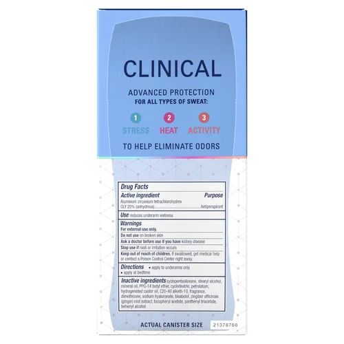 Miniatura 11 de Secret Clinical Strength Desodorante antitranspirante para mujeres, 3X Protección contra el estrés, 72 horas de protección contra el sudor
