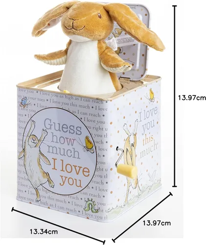 Miniatura 13 de KIDS PREFERRED Guess How Much I Love You - Liebre castaña Nutbrown Jack-in-The-Box - Juguete musical para bebés