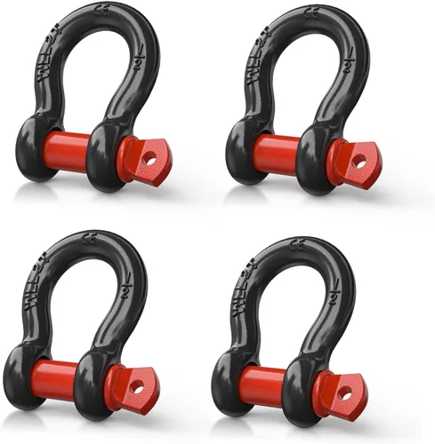 Miniatura 27 de Nilight - 2 grilletes en forma de anilla en D de 3/4 pulgadas con tornillo pasador de 7/8 pulgadas, 41 887 libras, resistentes a la rotura