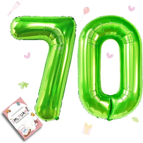 Miniatura 10 de Globos de números de 40 pulgadas del 0 al 9 dorados grandes del número 0, globos digitales para suministros de decoración de celebración de fiesta