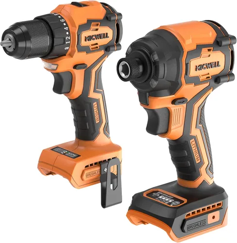 Kit combinado de destornillador de impacto inalámbrico y taladro (solo herramienta) compatible con batería Dewalt de 20V Max, hasta 2300 in-lbs