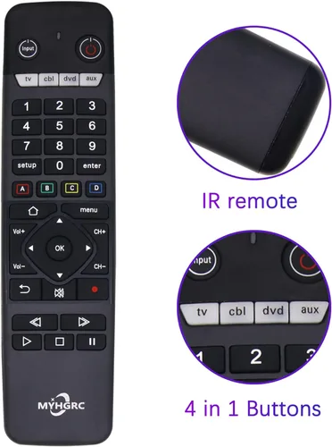 Miniatura 2 de Control remoto universal para todos los televisores/DVD/Reproductor de Blu-ray/VCR/Combo/CBL/Reproductor de medios de transmisión de audio y más