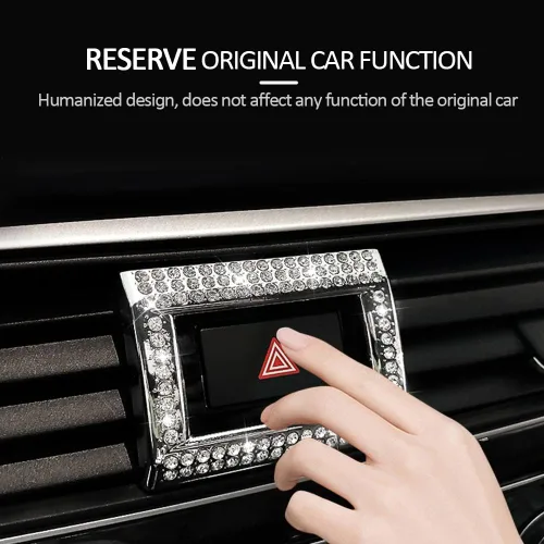 Miniatura 7 de Calcomanía brillante para cubierta de botón de advertencia de peligro compatible con Honda Civic/Accord de 10ª generación (2018-2022)