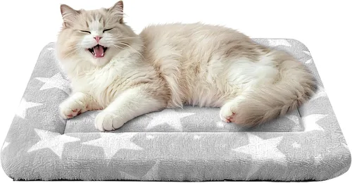 Miniatura 12 de Alfombrilla para Cama de Perro – Almohadilla de Perrera Suave y Cómoda para Jaula – Cama y Almohadilla Duradera para Perros y Gatos – Ideal para Gris