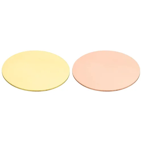 Miniatura 14 de PATIKIL Hojas de cobre de latón, placa redonda de cobre de latón de 1.97 x 0.04 pulgadas, disco de cobre de latón puro para manualidades