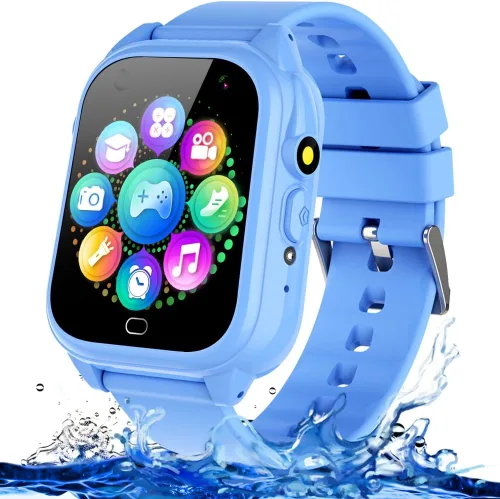 Reloj inteligente impermeable para niños y niñas de 3 a 12 años, juguetes de aprendizaje con 26 juegos, cámara, video, pantalla táctil, reproductor