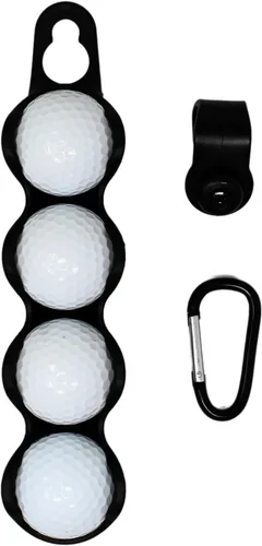 Miniatura 2 de Soporte para pelotas de golf: capacidad para 4 pelotas de golf, fácil fijación a bolsa o carrito, accesorios de regalo para hombres y mujeres