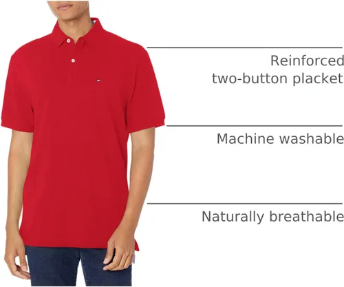 Miniatura 102 de Tommy Hilfiger Polo de piqué de algodón de manga corta para hombre en ajuste regular