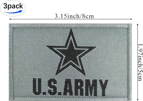 Miniatura 3 de JBCD Paquete de 3 banderas del ejército – Banderas tácticas y del orgullo para ropa, sombrero y parche militar