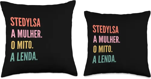 Miniatura 3 de Funny Portuguese First Name Design - Stedylsa Throw Pillow