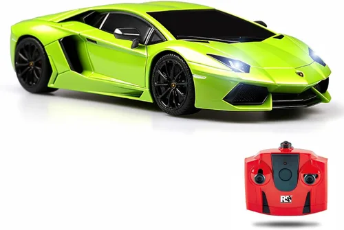Miniatura 5 de RC Automóvil de control remoto con diseño 1:18 Lamborghini Aventador, eléctrico y deportivo, para carreras, modelo con licencia, para niños y niñas
