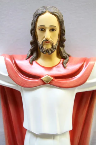 Miniatura 2 de Vittoria Collection Estatua de pared colgante de 26 pulgadas, Bendición resucitada, resurrección de Jesucristo, escultura italiana, hecha en Italia