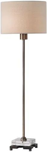 Miniatura 9 de Uttermost Lámpara de mesa tipo buffet de latón antiguo Danyon