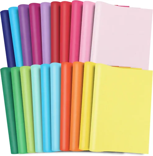 BEISHIDA Papel de Seda de Colores a Granel - 20 Colores, Papel de Seda Multicolor para Bolsas de Regalo, 14 x 20 Pulgadas Papel de Regalo para